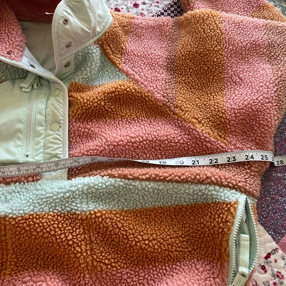 Free People Movement Cropped Oversized Fleece Pullover Sherpa Size XS - Picture 12 of 12